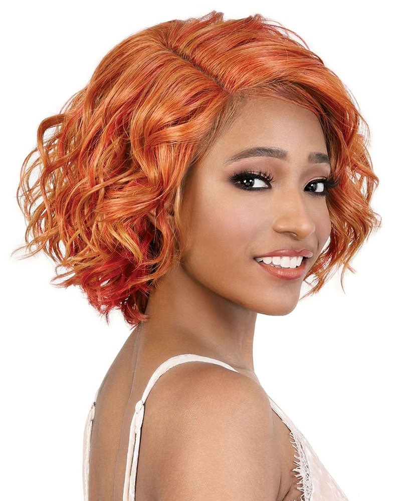 Wigs For Black Women LDP-Glow | Lace Front & Lace Part Synthetic Wig By Motown Tress
