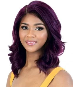 Wigs For Black Women LDP-Estee | Lace Front & Lace Part Synthetic Wig By Motown Tress
