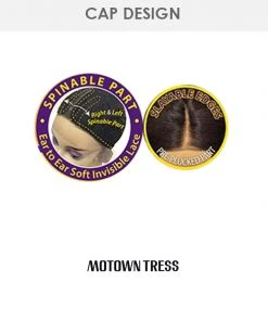 LDP-Cyrus | Lace Front & Lace Part Synthetic Wig By Motown Tress Wigs For Black Women