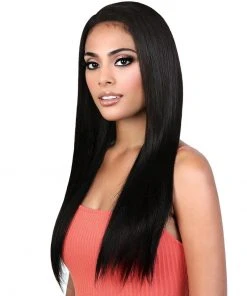 Wigs For Black Women HPL3 ST26 | Lace Front Remy Human Hair Wig By Motown Tress