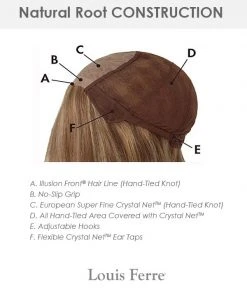 NRC001HM Petite/Average | Monofilament Human Hair Wig By Louis Ferre