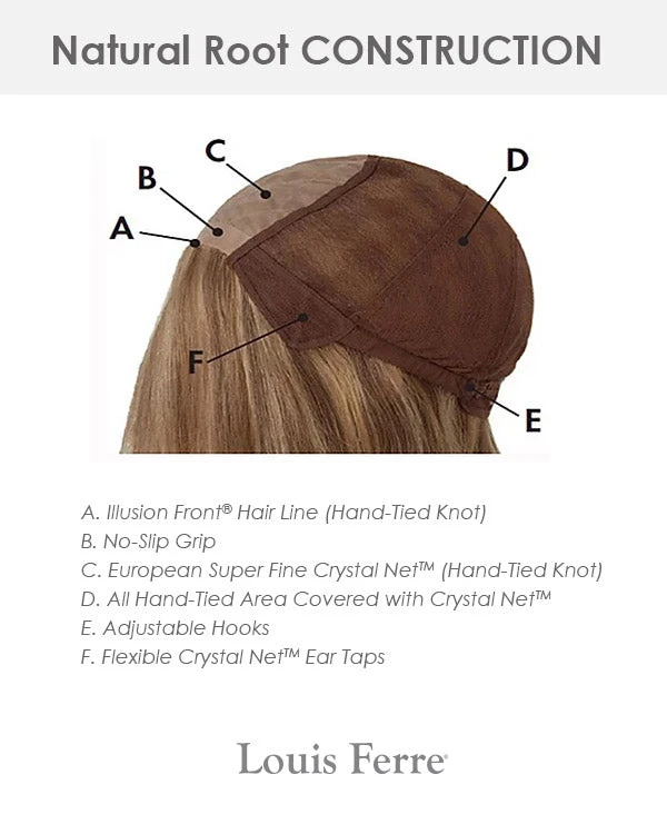 NRC001HM Petite/Average | Monofilament Human Hair Wig By Louis Ferre