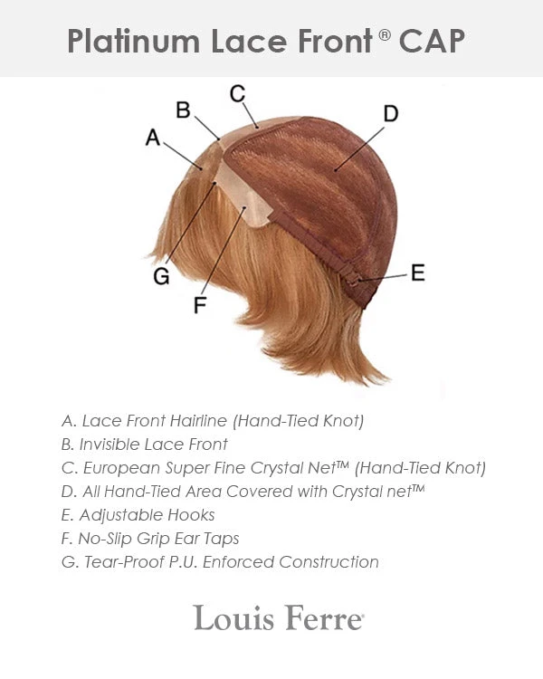 PLF002HM | Lace Front & Monofilament Human Hair Wig By Louis Ferre Wigs For Cancer Patients