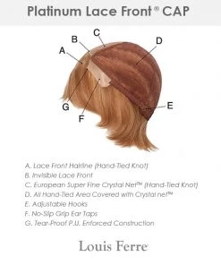 PLF005HM | Lace Front & Monofilament Human Hair Wig By Louis Ferre