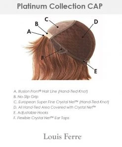 PC107 Petite/Average | Monofilament Human Hair Wig By Louis Ferre Wigs For Cancer Patients