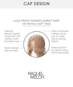 Crowd Pleaser | Lace Front & Monofilament Part Synthetic Wig By Raquel Welch