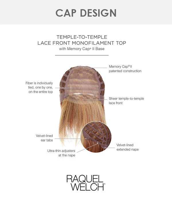 Wigs For Women Real Deal | Lace Front & Monofilament Top Synthetic Wig By Raquel Welch