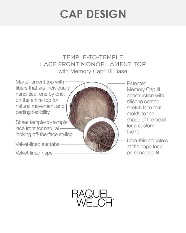 Flirting With Fashion | Lace Front & Monofilament Top Synthetic Wig By Raquel Welch