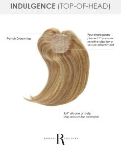 Wiglets Indulgence (Top-of-Head) | Monofilament Human Hair Wiglet By Raquel Welch