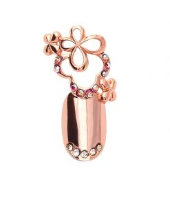 Stephen Nail Jewelry Clover (Medium-Pink Gold)