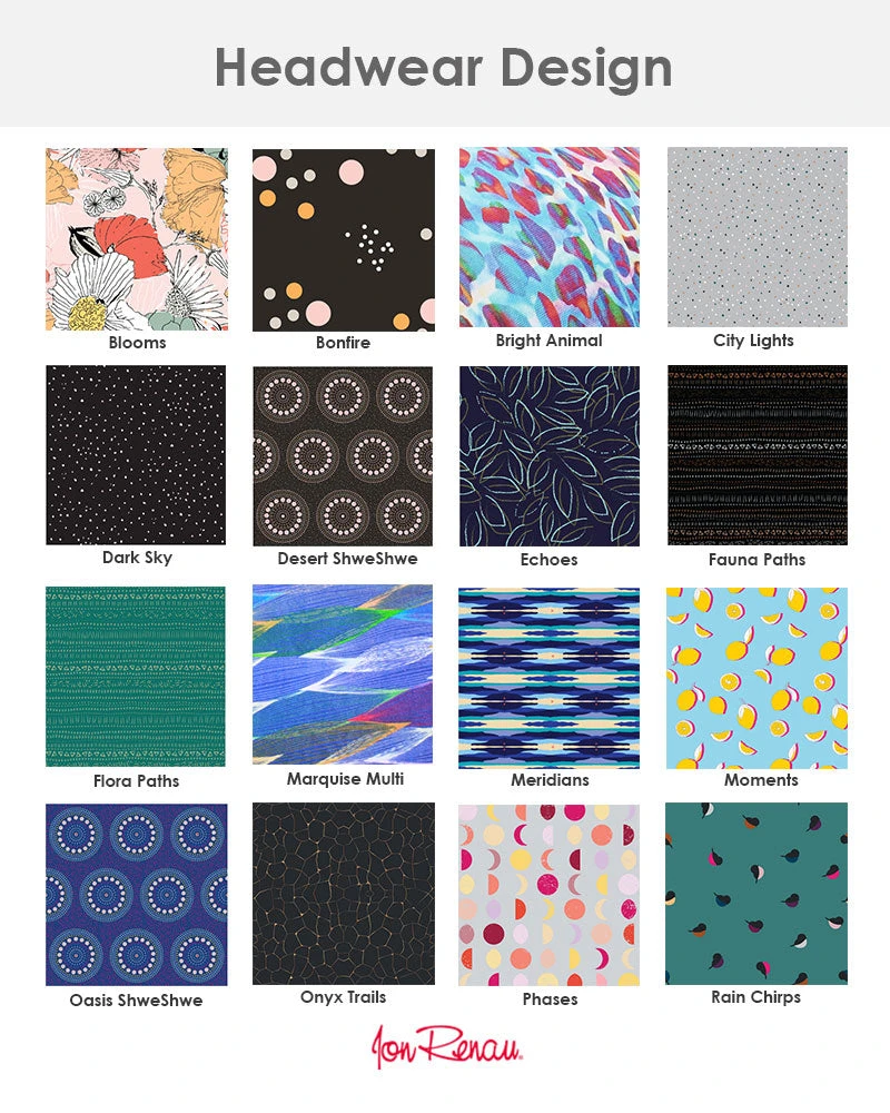 Jon Renau Softie Boho Beanie Print Headwear