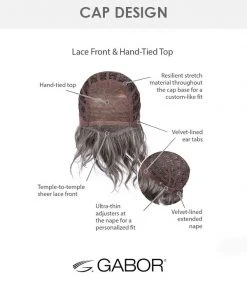 Sweet Talk Luxury | Lace Front & Monofilament Top Synthetic Wig By Gabor Wigs For Women