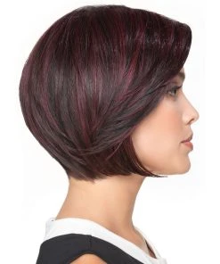 Wigs For Women Angled Bob | Lace Front & Monofilament Part Synthetic Wig By TressAllure