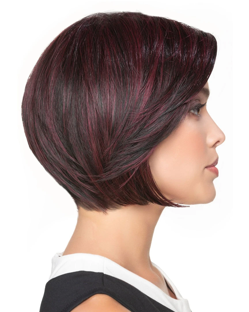 Wigs For Women Angled Bob | Lace Front & Monofilament Part Synthetic Wig By TressAllure