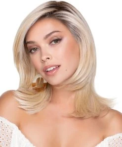 Wigs For Women Feathered Bob | Lace Front & Monofilament Top Synthetic Wig By TressAllure