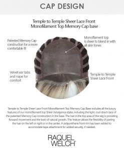 Simmer | Lace Front & Monofilament Top Synthetic Wig By Raquel Welch