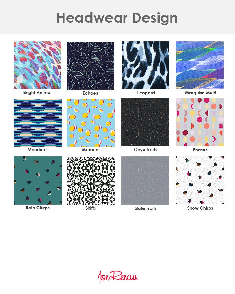 Jon Renau Softie Accent-Print Headwear