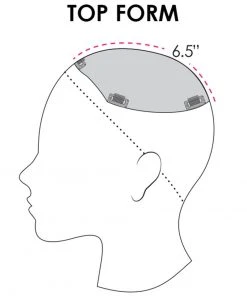 8~12 Inch Top Form 6-8 Inch (Exclusive) | Monofilament Remy Human Hair Toppers By Jon Renau