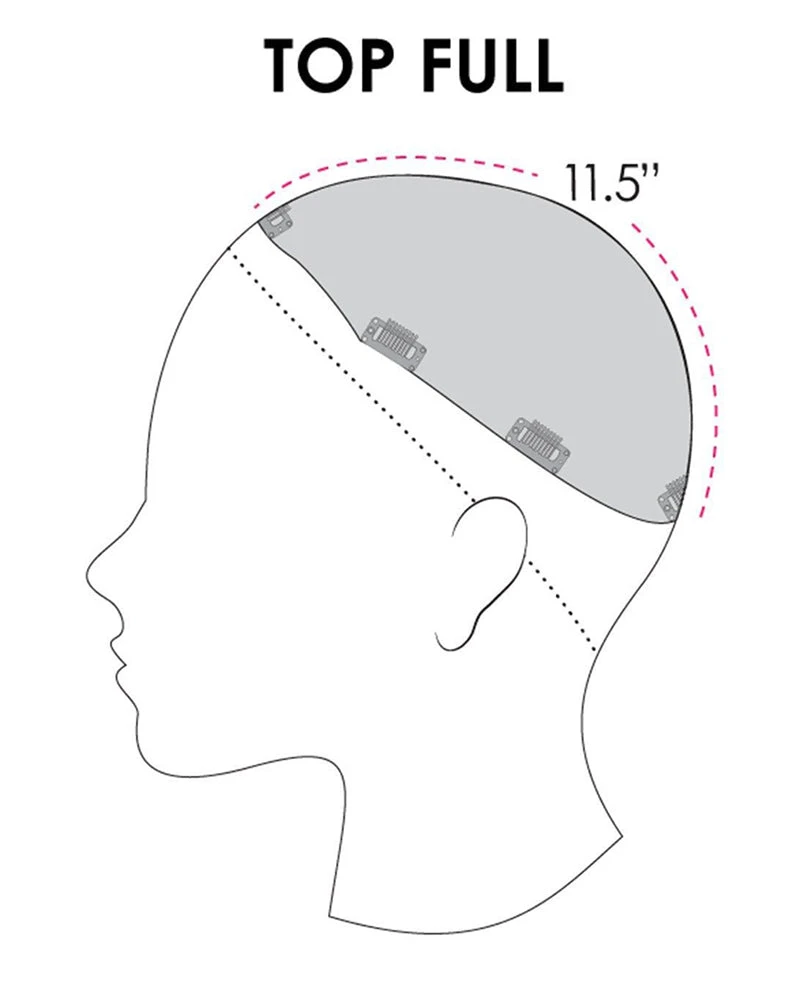 Wiglets Top Full 18 Inch HH | Monofilament Remy Human Hair Toppers By Jon Renau