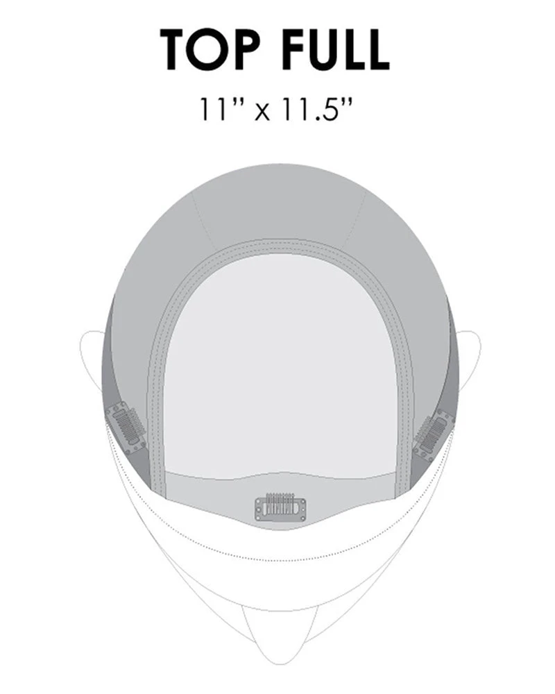 Wiglets Top Full 18 Inch HH | Monofilament Remy Human Hair Toppers By Jon Renau