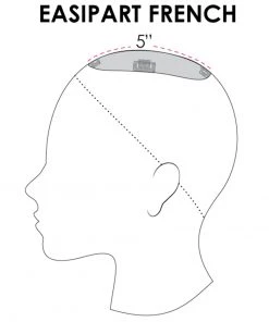 8~12 Inch EasiPart French 12 Inch | Monofilament Remy Human Hair Toppers By Jon Renau