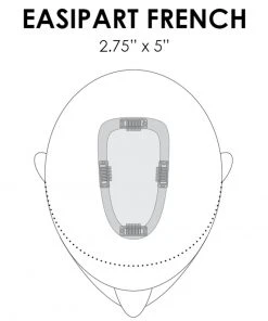 8~12 Inch EasiPart French 12 Inch (Exclusive) | Monofilament Remy Human Hair Toppers By Jon Renau